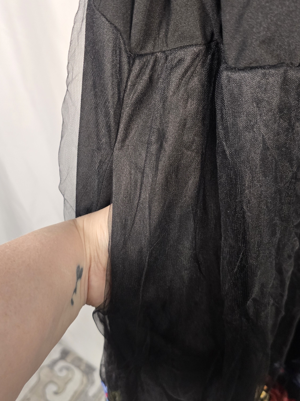 Bloom Chic Dress In 22-24 Black Sleeveless Party Date Night Dress Embroidered - Picture 3 of 10